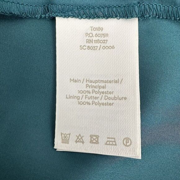 Boden Serena Midi Skirt US 4P Green Polka Dot Chiffon Flare A Line Flowy NWT - Picture 10 of 16